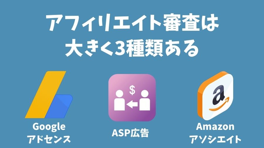 主なアフィリエイトの種類